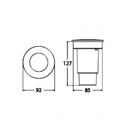 CECI 90 BLACK 1 X GU10 2,9W CCT FUMAGALLI