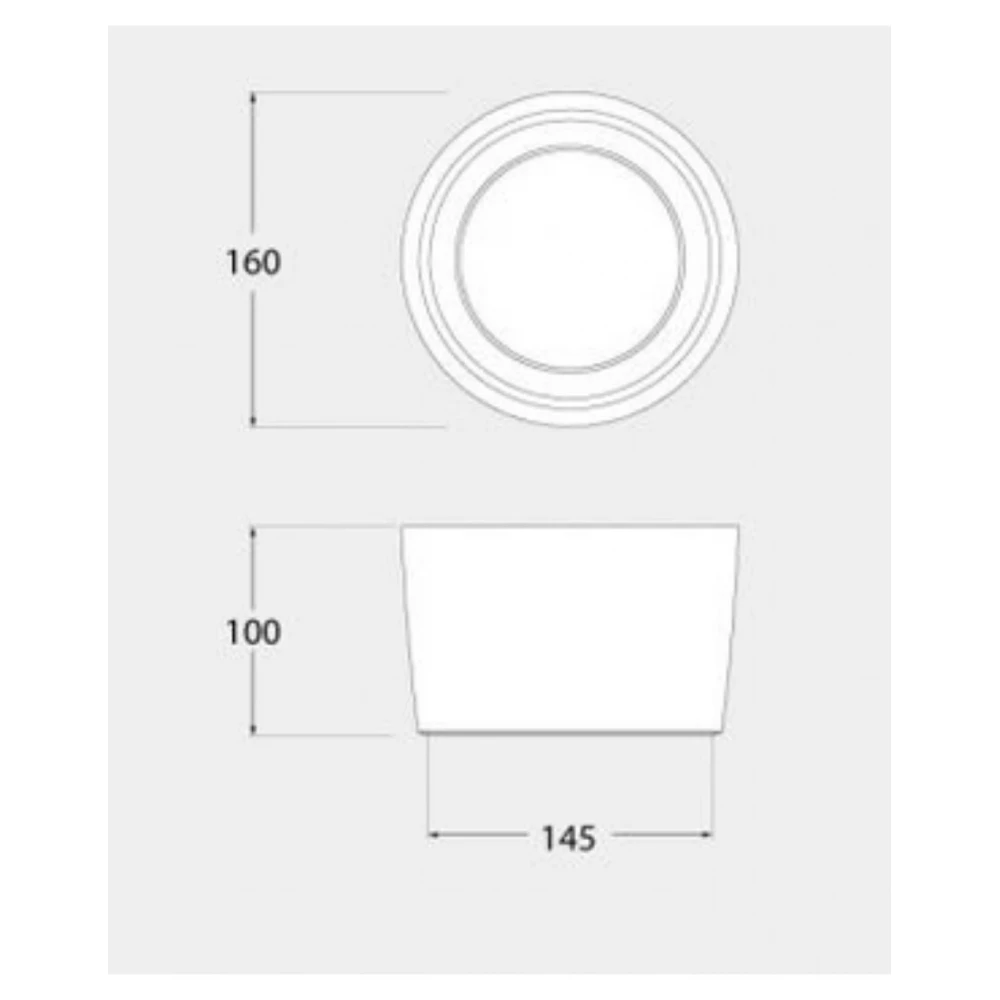 LIVIA 160 GREY ΟΡΟΦΗΣ 1 X GX53 3W CCT FUMAGALLI