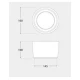 LIVIA 160 GREY ΟΡΟΦΗΣ 1 X GX53 3W CCT FUMAGALLI