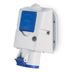 Πρίζα θηλυκή επίτοιχη ΜΕ ΣΟΥΚΟ OPTIMA - COMBI Series IP44/IP54 32A 6h 2P+E - SCAME