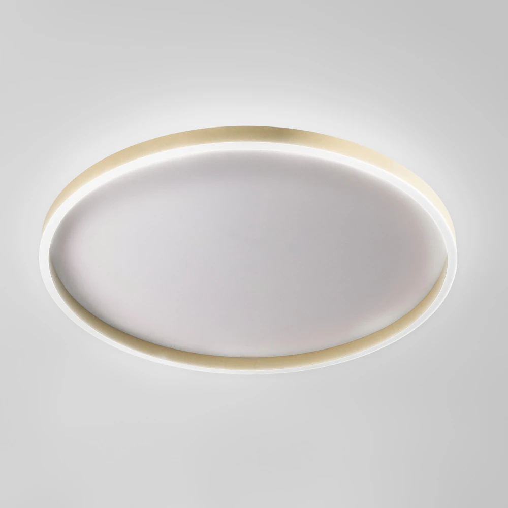 LED Πλαφονιέρα Αλουμινίου Στρογγυλή Μπεζ 80cm 72W AELA P/G - GEA LUCE