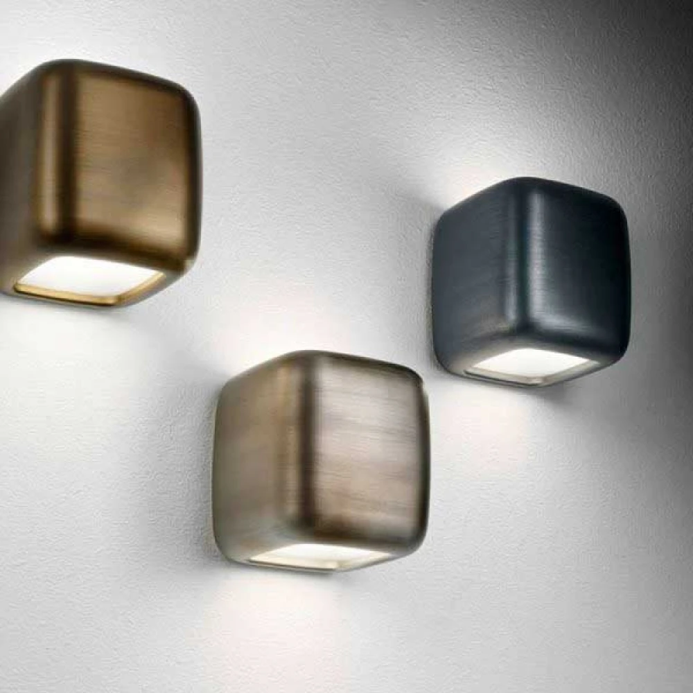 Φωτιστικό Τοίχου Αλουμινίου Αντικέ Γκρι 2xGX53 LED 16W BABOL - GEA LUCE