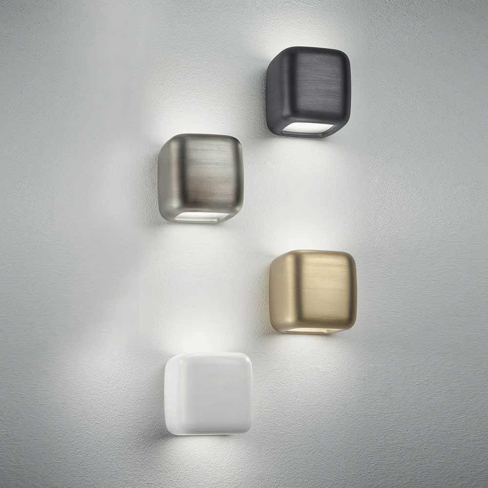 Φωτιστικό Τοίχου Αλουμινίου Αντικέ Γκρι 2xGX53 LED 16W BABOL - GEA LUCE