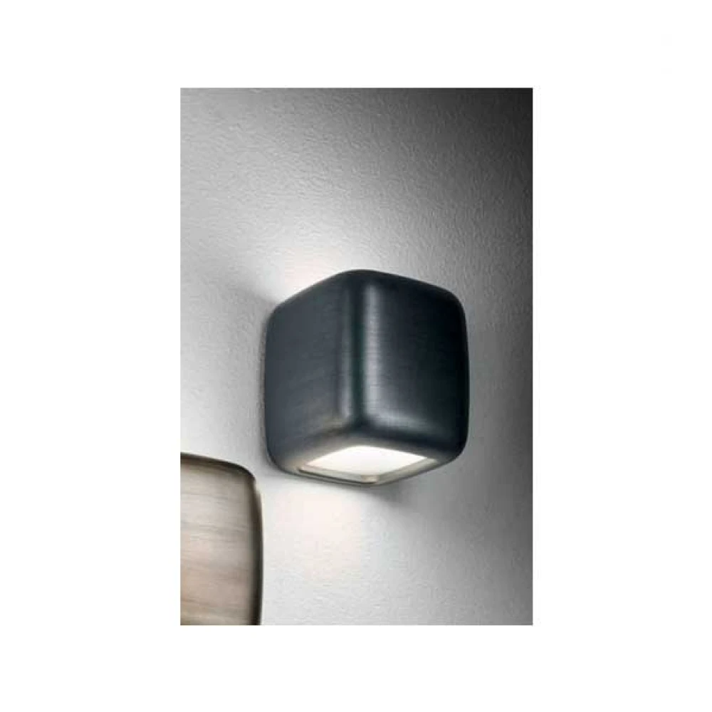 Φωτιστικό Τοίχου Αλουμινίου Μαύρο 2xGX53 LED 16W BABOL - GEA LUCE