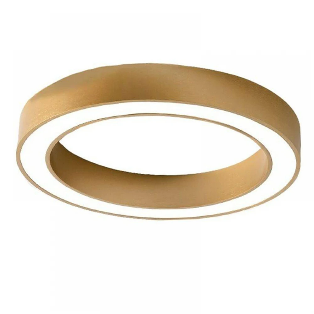 LED Πλαφονιέρα Αλουμινίου Στρογγυλή Χρυσό 60cm 50W FLOR - GEA LUCE