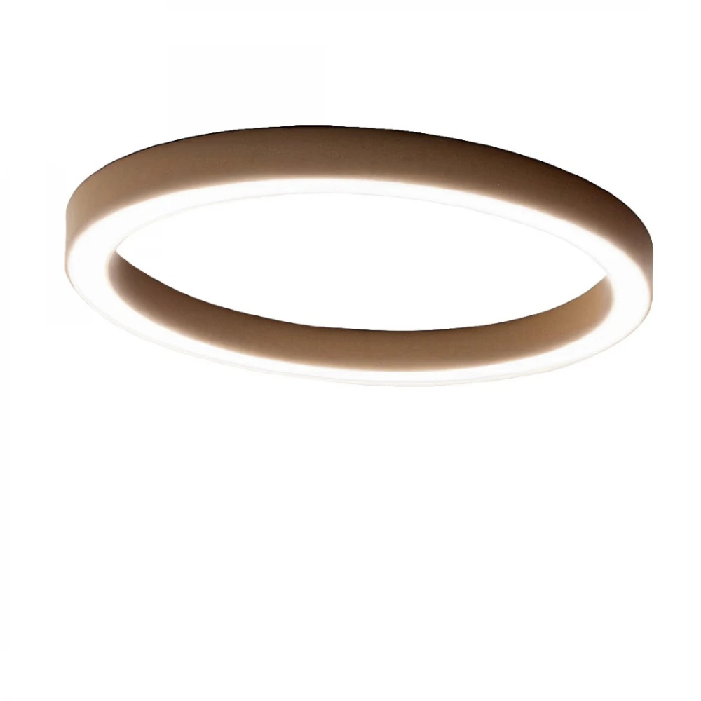 LED Πλαφονιέρα Αλουμινίου Στρογγυλή Χρυσή 80cm 60W FLOR - GEA LUCE