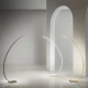 LED Φωτιστικό Δαπέδου Αλουμινίο Σε Λευκό 30W Dimmable IOLE - GEA LUCE
