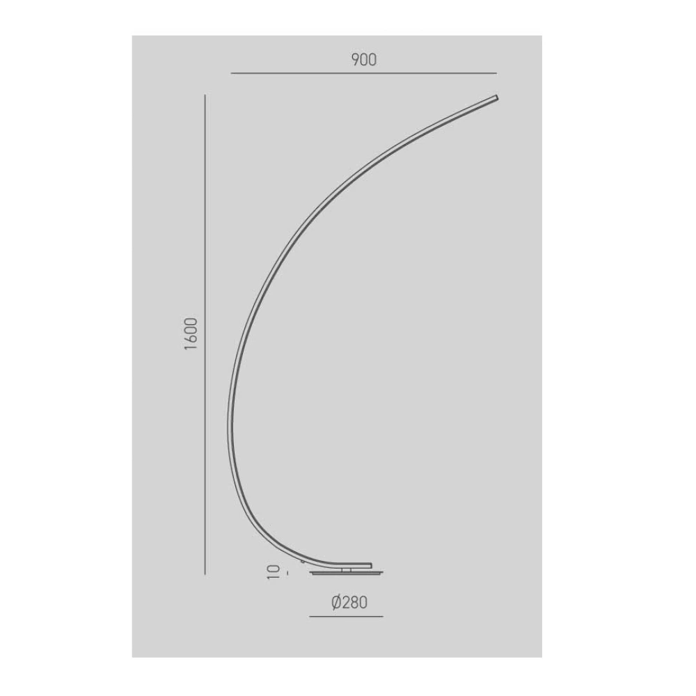 LED Φωτιστικό Δαπέδου Αλουμινίο Σε Λευκό 30W Dimmable IOLE - GEA LUCE
