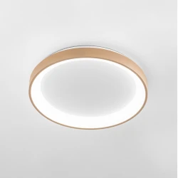 LED Πλαφονιέρα Αλουμινίου Στρογγυλή Μπεζ 58cm 50W KRIZIA P/G - GEA LUCE