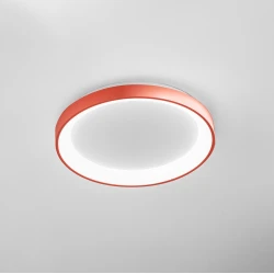 LED Πλαφονιέρα Αλουμινίου Στρογγυλή Terracotta 38cm 30W KRIZIA P/P - GEA LUCE