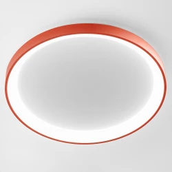 LED Πλαφονιέρα Αλουμινίου Στρογγυλή Terracotta 78cm 60W KRIZIA P/S - GEA LUCE