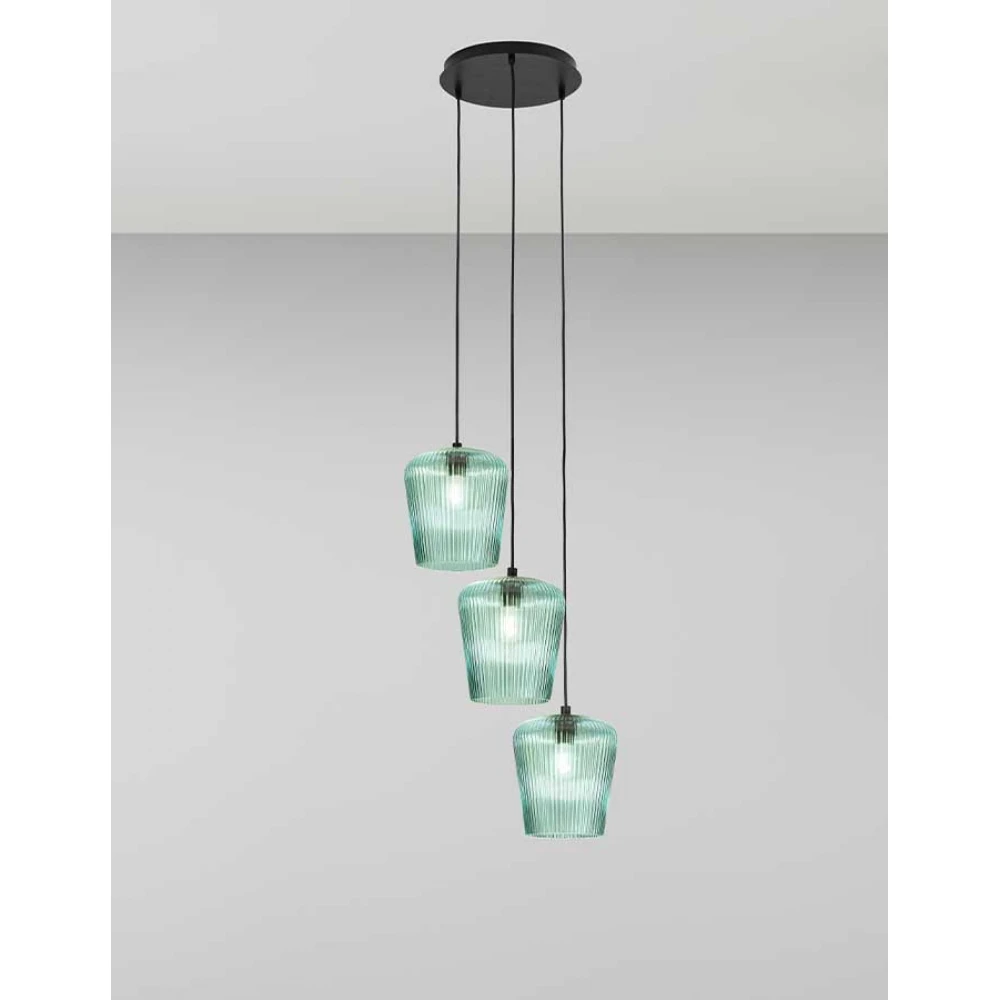 Κρεμαστό Φωτιστικό Πολύφωτο Από Γυαλί Σε Διάφορες Αποχρώσεις - Σε Τρίφωτη Ροζέτα 3xE27 NUMA - GEA LUCE