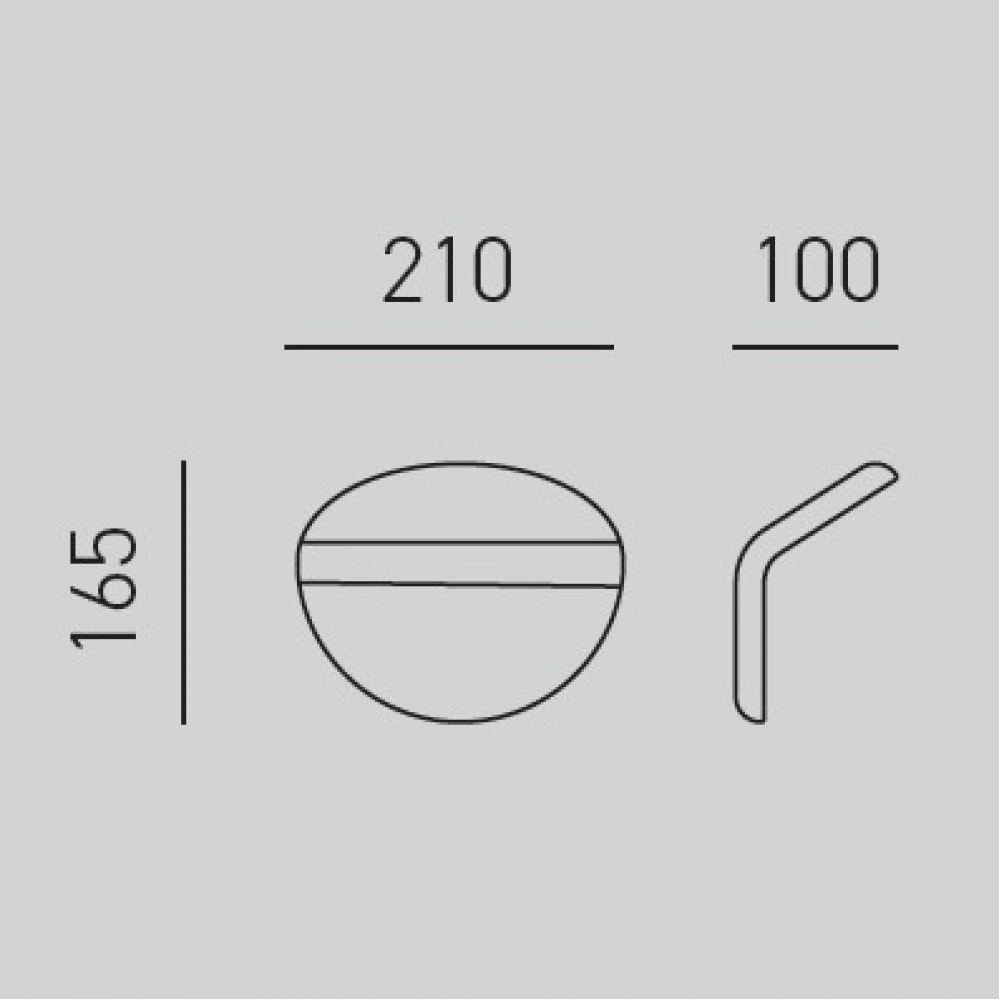 LED Φωτιστικό Τοίχου Αλουμινίου Μαύρο 20W PLUG - GEA LUCE
