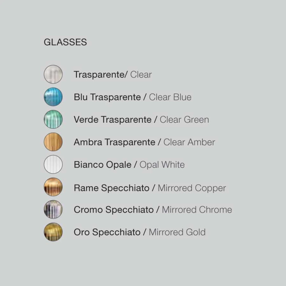 Κρεμαστό Φωτιστικό Πολύφωτο Από Γυαλί Σε Διάφορες Αποχρώσεις Και Μεγέθη - Σε Τρίφωτη Ροζέτα 3xE27 RAIKA - GEA LUCE