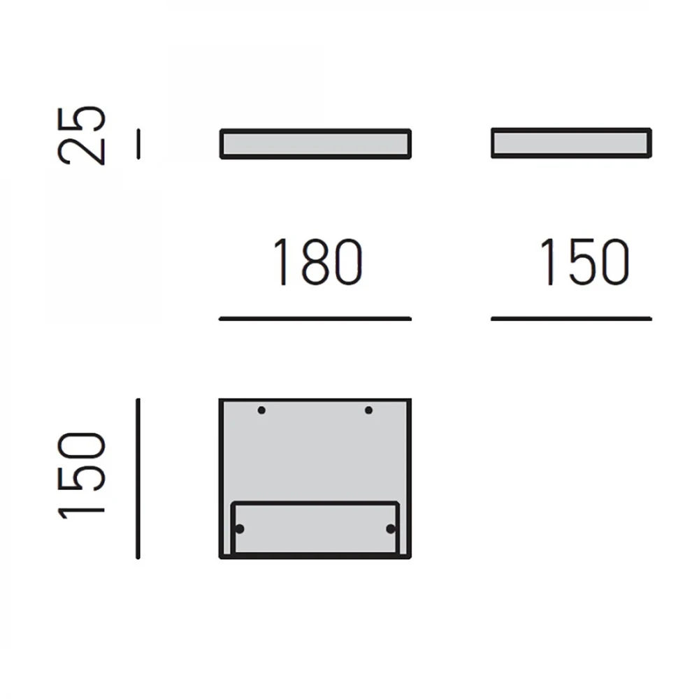 LED Φωτιστικό Τοίχου Μεταλλικό Λευκό 18cm 15W YOANA - GEA LUCE