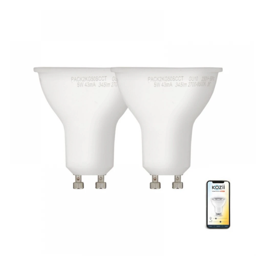 Λαμπτήρας KOZII PACK 2 SMART BULB SMD 5W 345LM SPOTLIGHTS CCT - Xanlite