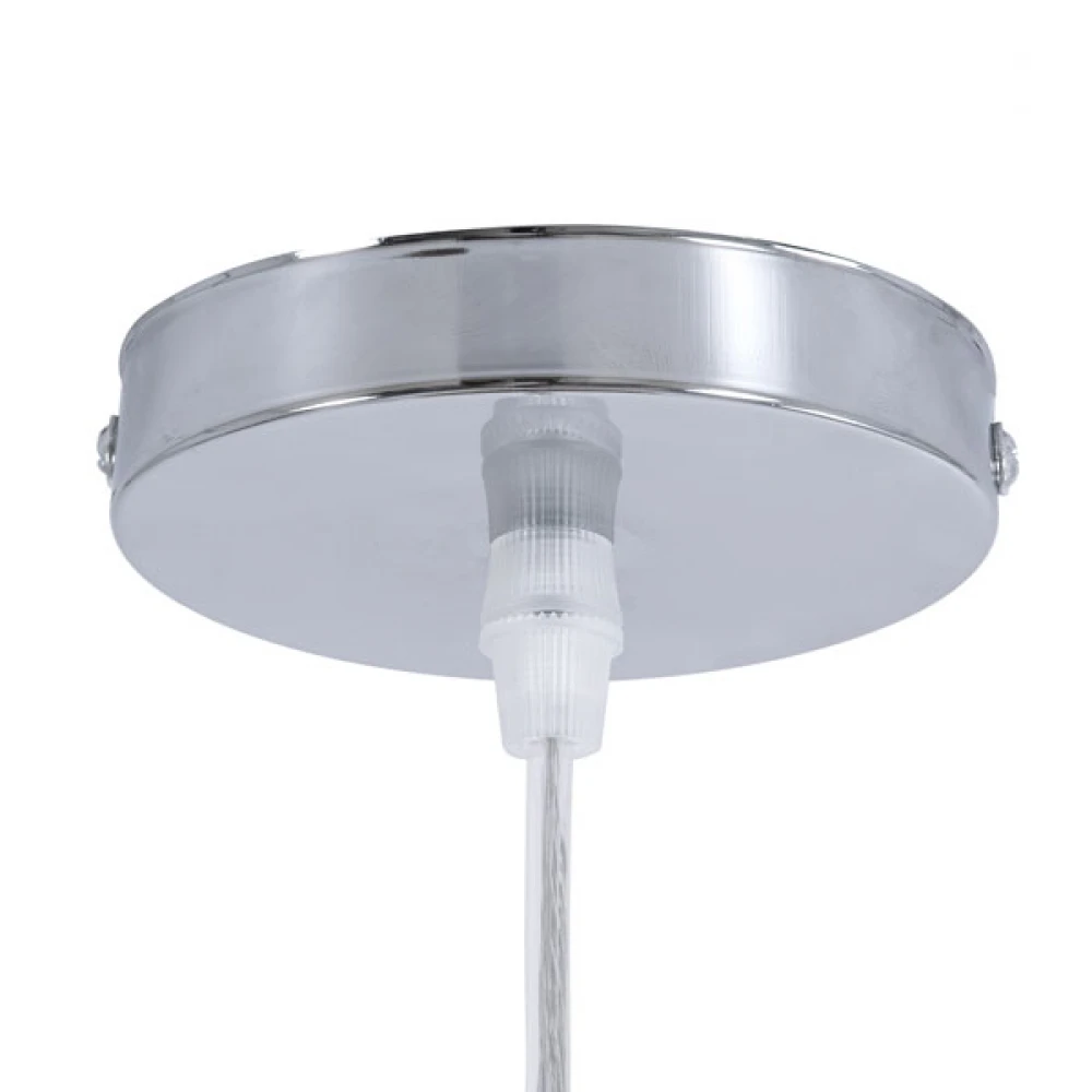 Μοντέρνο Κρεμαστό Φωτιστικό Οροφής Μονόφωτο 1 x E27 Μπεζ Μπαμπού Καμπάνα D42 x H44cm