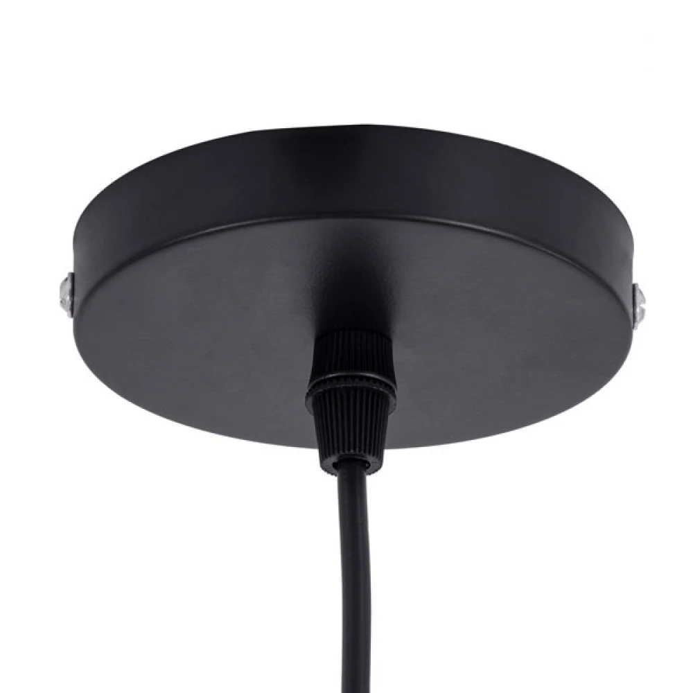 Μοντέρνο Κρεμαστό Φωτιστικό Οροφής Μονόφωτο 1 x E27 Καφέ Μπαμπού Καμπάνα D42 x H44cm