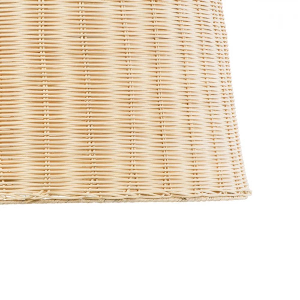 Μοντέρνο Κρεμαστό Φωτιστικό Οροφής Μονόφωτο 1 x E27 Μπεζ Μπαμπού Καμπάνα D60 x H100cm