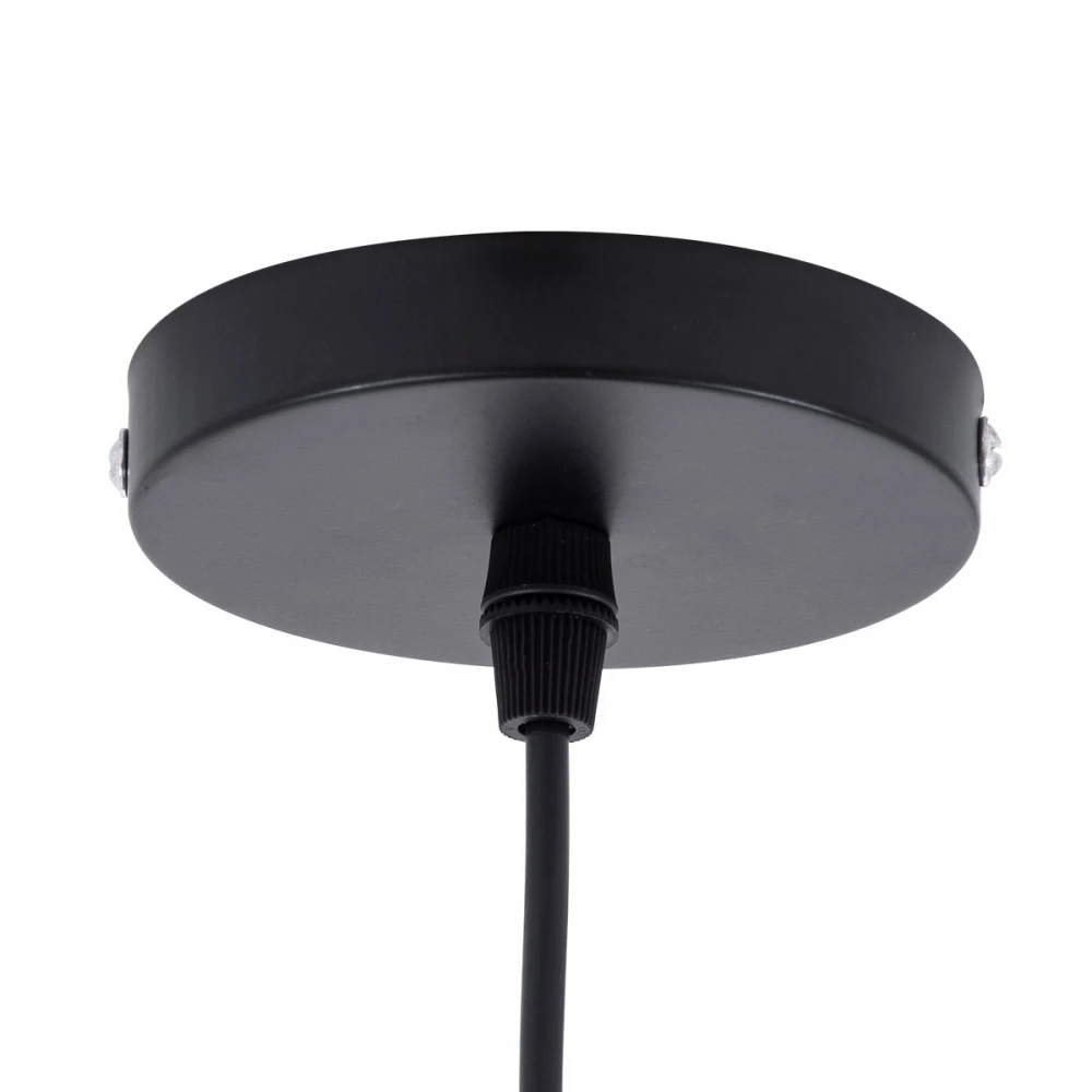 Μοντέρνο Κρεμαστό Φωτιστικό Οροφής Μονόφωτο 1 x E27 Καφέ Bamboo Πλέγμα D80 x H49cm