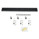 Ροζέτα Φωτιστικού Μαύρη Ορθογώνια με 3 Τρύπες Μ50 x Π5 x Υ2cm