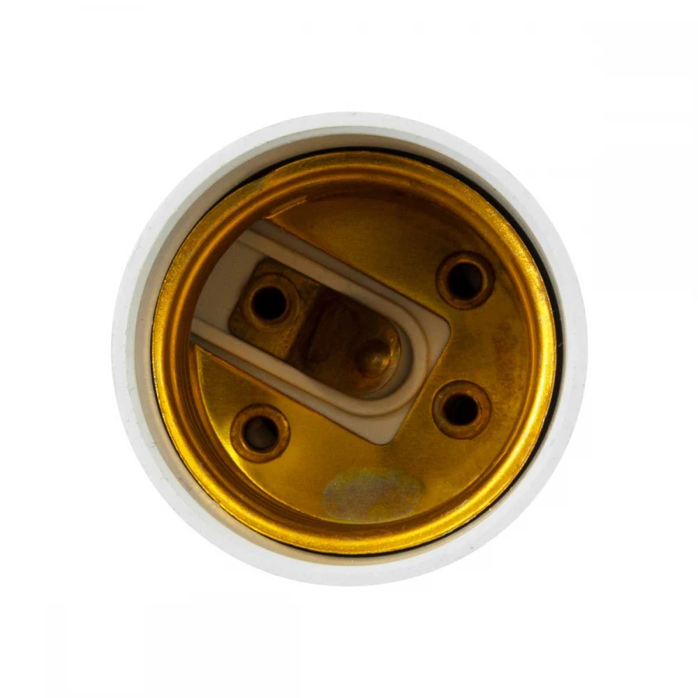 Πλαστικός Αντάπτορας Μετατροπέας από 1xB22 Ντουί σε 1xE27 Ντουί Λευκό Φ3.3 x Υ5cm GloboStar