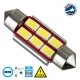 Λάμπα Αυτοκίνητου 36mm FESTOON - C5W 2nd Generation Can-Bus Series LED 6 SMD 5630 4W 600lm 120° DC 12V IP20 Ψυχρό Λευκό 6000K Globostar