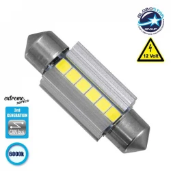Σωληνωτός LED Extreme Series Can-Bus 3ης Γενιάς 36mm 3.6w 12V Ψυχρό Λευκό 6000k GloboStar