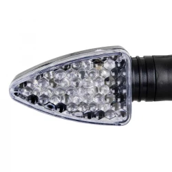 GloboStar ΣΕΤ 2 x Φλάς Μοτοσυκλέτας Universal Triangle LED Diode 5W DC 12V Πορτοκαλί Αδιάβροχα IP65