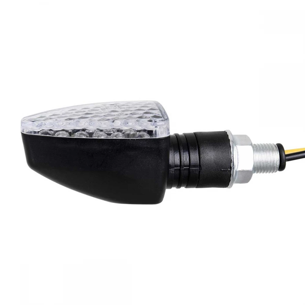 GloboStar ΣΕΤ 2 x Φλάς Μοτοσυκλέτας Universal Triangle LED Diode 5W DC 12V Πορτοκαλί Αδιάβροχα IP65