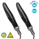 GloboStar ΣΕΤ 2 x Φλάς Μοτοσυκλέτας Universal Line LED SMD 5050 5W DC 12V Πορτοκαλί Αδιάβροχα IP65