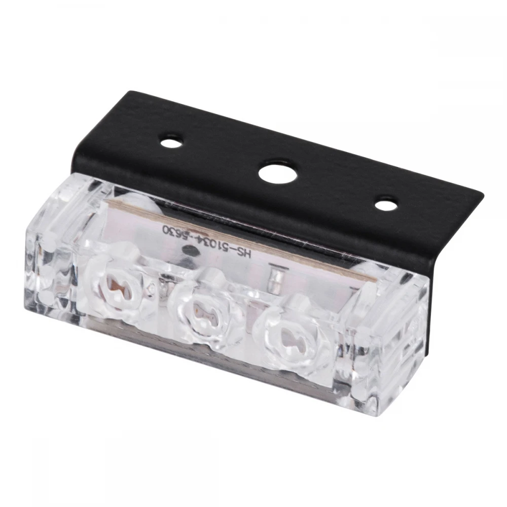 PRO Series ΣΕΤ 2 x Μπάρες Σήμανσης Οχήματος Αστυνομίας για Αυτοκίνητα & Φορτηγά 3 Προγραμμάτων Φωτισμού STROBE LED HIGH POWER 6W DC 10-30V Αδιάβροχο IP65 Μπλε & Κόκκινο Globostar