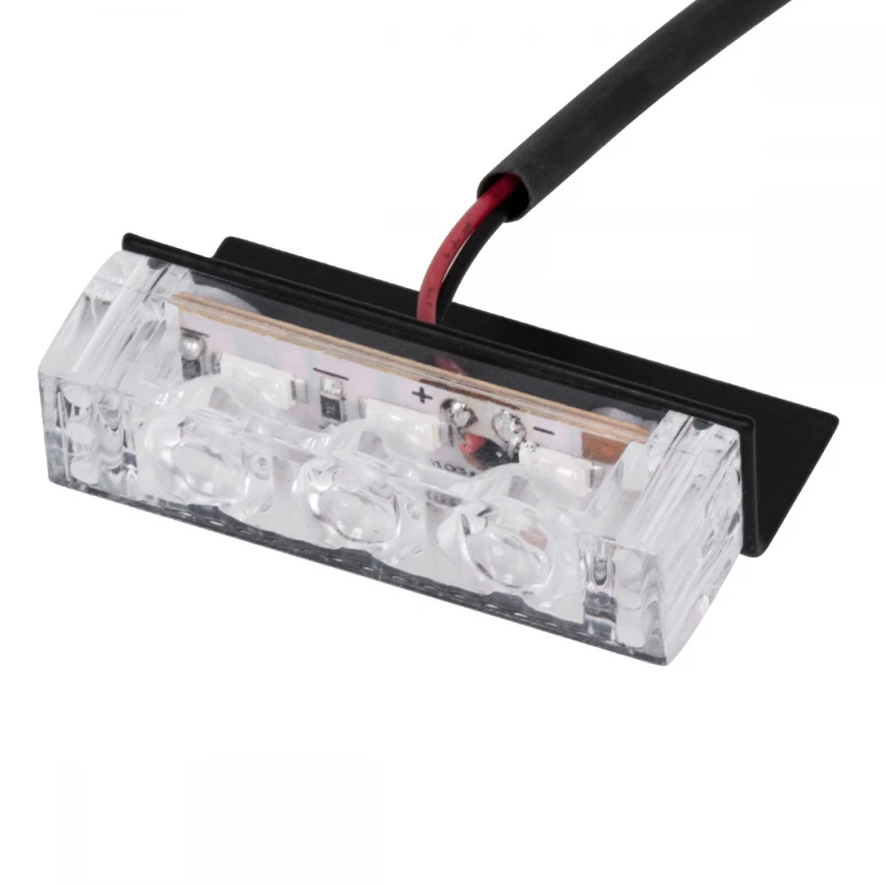 PRO Series ΣΕΤ 2 x Μπάρες Σήμανσης Οχήματος Αστυνομίας για Αυτοκίνητα & Φορτηγά 3 Προγραμμάτων Φωτισμού STROBE LED HIGH POWER 6W DC 10-30V Αδιάβροχο IP65 Μπλε & Κόκκινο Globostar