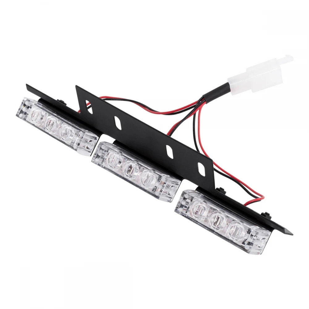 PRO Series ΣΕΤ 2 x Μπάρες Σήμανσης Οχήματος Αστυνομίας για Αυτοκίνητα & Φορτηγά 3 Προγραμμάτων Φωτισμού STROBE LED HIGH POWER 18W DC 10-30V Αδιάβροχο IP65 Μπλε & Κόκκινο Globostar