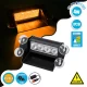 PRO Series Μπάρα Σήμανσης με Βεντούζες Στήριξης για Παρμπρίζ Οχήματος Οδικής Βοήθειας για Αυτοκίνητα & Φορτηγά 9 Προγραμμάτων Φωτισμού STROBE LED SMD 4W DC 10-30V IP20 Πορτοκαλί Globostar