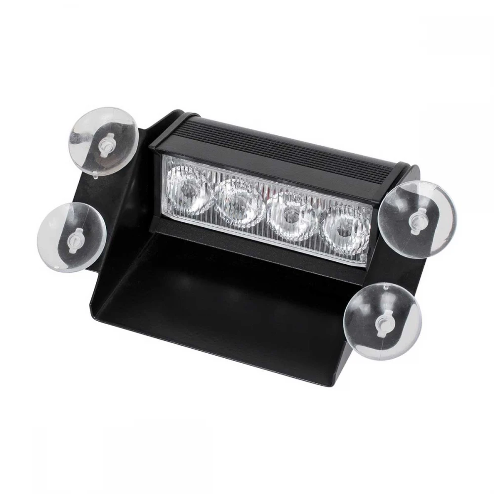 PRO Series Μπάρα Σήμανσης με Βεντούζες Στήριξης για Παρμπρίζ Οχήματος Οδικής Βοήθειας για Αυτοκίνητα & Φορτηγά 9 Προγραμμάτων Φωτισμού STROBE LED SMD 4W DC 10-30V IP20 Πορτοκαλί Globostar