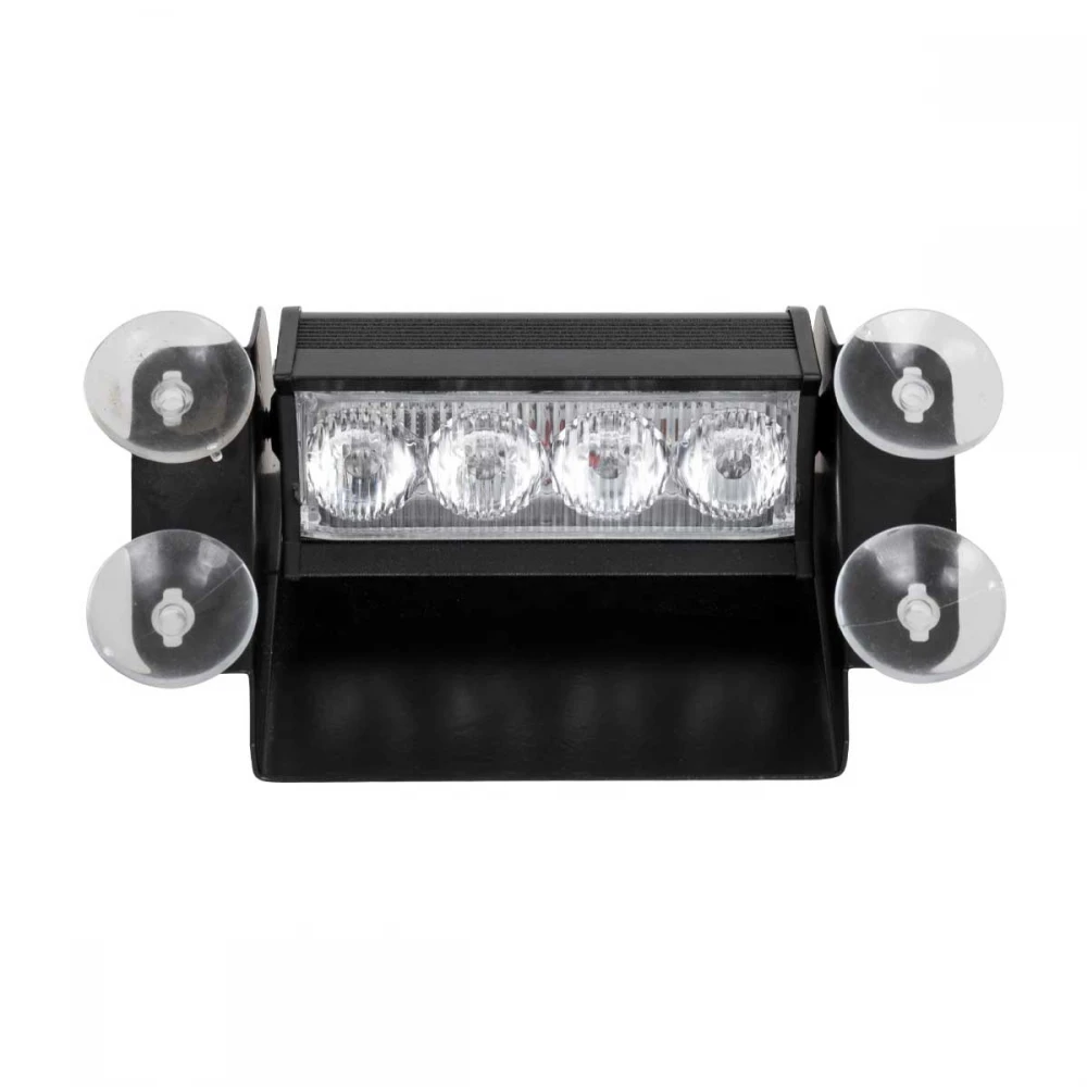 PRO Series Μπάρα Σήμανσης με Βεντούζες Στήριξης για Παρμπρίζ Οχήματος Οδικής Βοήθειας για Αυτοκίνητα & Φορτηγά 9 Προγραμμάτων Φωτισμού STROBE LED SMD 4W DC 10-30V IP20 Πορτοκαλί Globostar