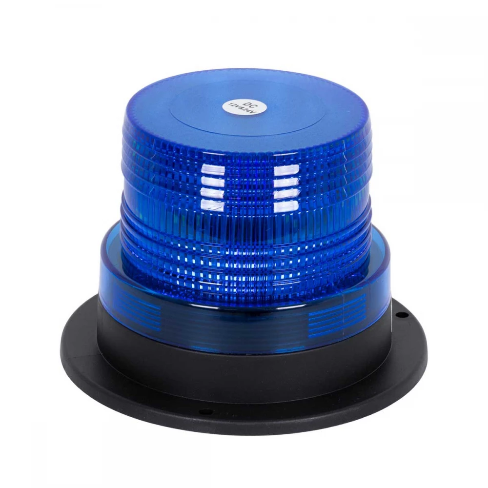 PRO Series Φάρος Σήμανσης Οχήματος Αστυνομίας για Αυτοκίνητα & Φορτηγά STROBE LED 10W DC 12-24V Αδιάβροχος IP65 Μπλε Globostar