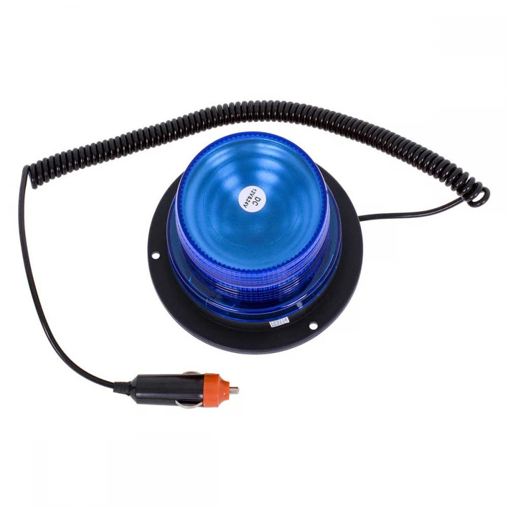 PRO Series Φάρος Σήμανσης Οχήματος Αστυνομίας για Αυτοκίνητα & Φορτηγά STROBE LED 10W DC 12-24V Αδιάβροχος IP65 Μπλε Globostar
