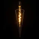 Λάμπα LED Soft S Spiral Filament E27 CT100 SPEAR Γλόμπος 6W 420lm 360° AC 220-240V IP20 Φ10 x Υ28cm Ultra Θερμό Λευκό 2200K με Μελί Γυαλί - Dimmable