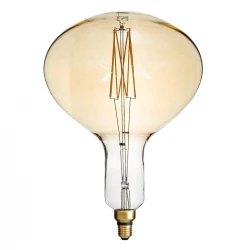 Λάμπα LED Zig Long Filament E27 R280 BUTTERNUT Γλόμπος 6W 420lm 360° AC 220-240V IP20 Φ28 x Υ41cm Ultra Θερμό Λευκό 2200K με Μελί Γυαλί - Dimmable