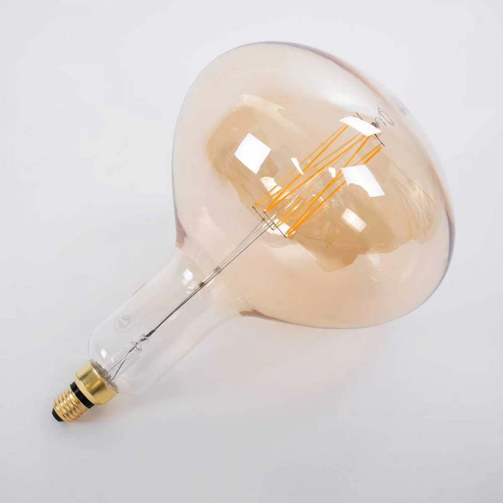 Λάμπα LED Zig Long Filament E27 R280 BUTTERNUT Γλόμπος 6W 420lm 360° AC 220-240V IP20 Φ28 x Υ41cm Ultra Θερμό Λευκό 2200K με Μελί Γυαλί - Dimmable
