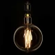 Λάμπα LED Long Filament E27 G200 PITAYAS Γλόμπος 8W 720lm 360° AC 220-240V IP20 Φ20 x Υ30cm Ultra Θερμό Λευκό 2200K με Μελί Γυαλί - Dimmable