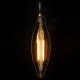 Λάμπα LED Long Filament E27 3.5K AVOCADOS Γλόμπος 8W 650lm 360° AC 220-240V IP20 Φ12 x Υ44cm Ultra Θερμό Λευκό 2200K με Μελί Γυαλί Dimmable
