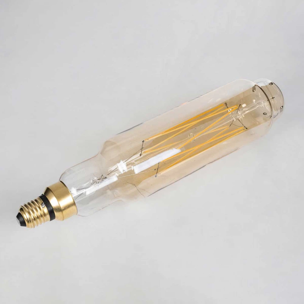 Λάμπα LED Long Filament E27 BTT80 BANANAS Γλόμπος 8W 720lm 360° AC 220-240V IP20 Φ7.8 x Υ34.5cm Ultra Θερμό Λευκό 2200K με Μελί Γυαλί - Dimmable