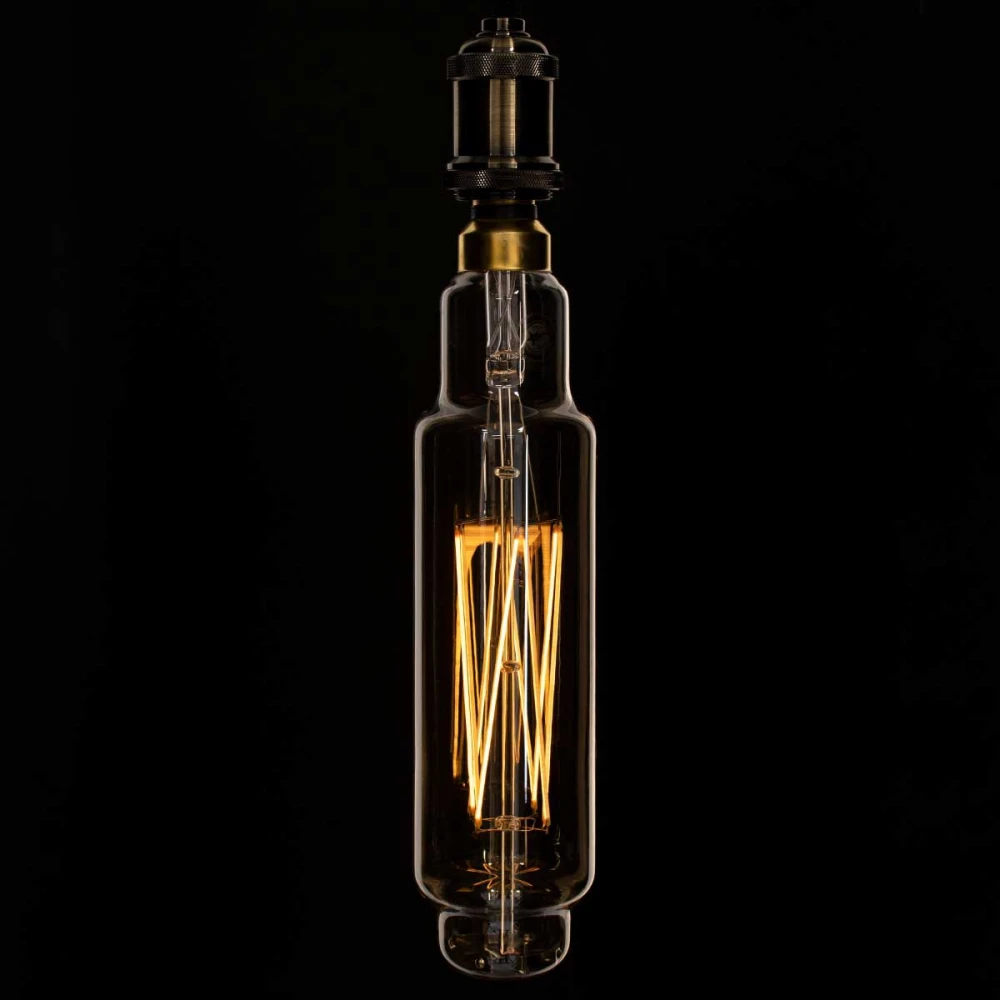 Λάμπα LED Long Filament E27 BTT80 BANANAS Γλόμπος 8W 720lm 360° AC 220-240V IP20 Φ7.8 x Υ34.5cm Ultra Θερμό Λευκό 2200K με Μελί Γυαλί - Dimmable