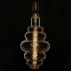 Λάμπα LED Soft S Spiral Filament E27 BH200 GRAPES Γλόμπος 8W 560lm 360° AC 220-240V IP20 Φ20 x Υ41cm Ultra Θερμό Λευκό 2200K με Μελί Γυαλί - Dimmable
