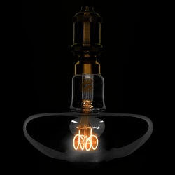 Λάμπα E27 MR200 Mushroom LED SOFT SPIRAL FILAMENT 6W 480 lm 320° AC 85-265V Edison Retro με Φιμέ Γυαλί Θερμό Λευκό 2700 K Dimmable