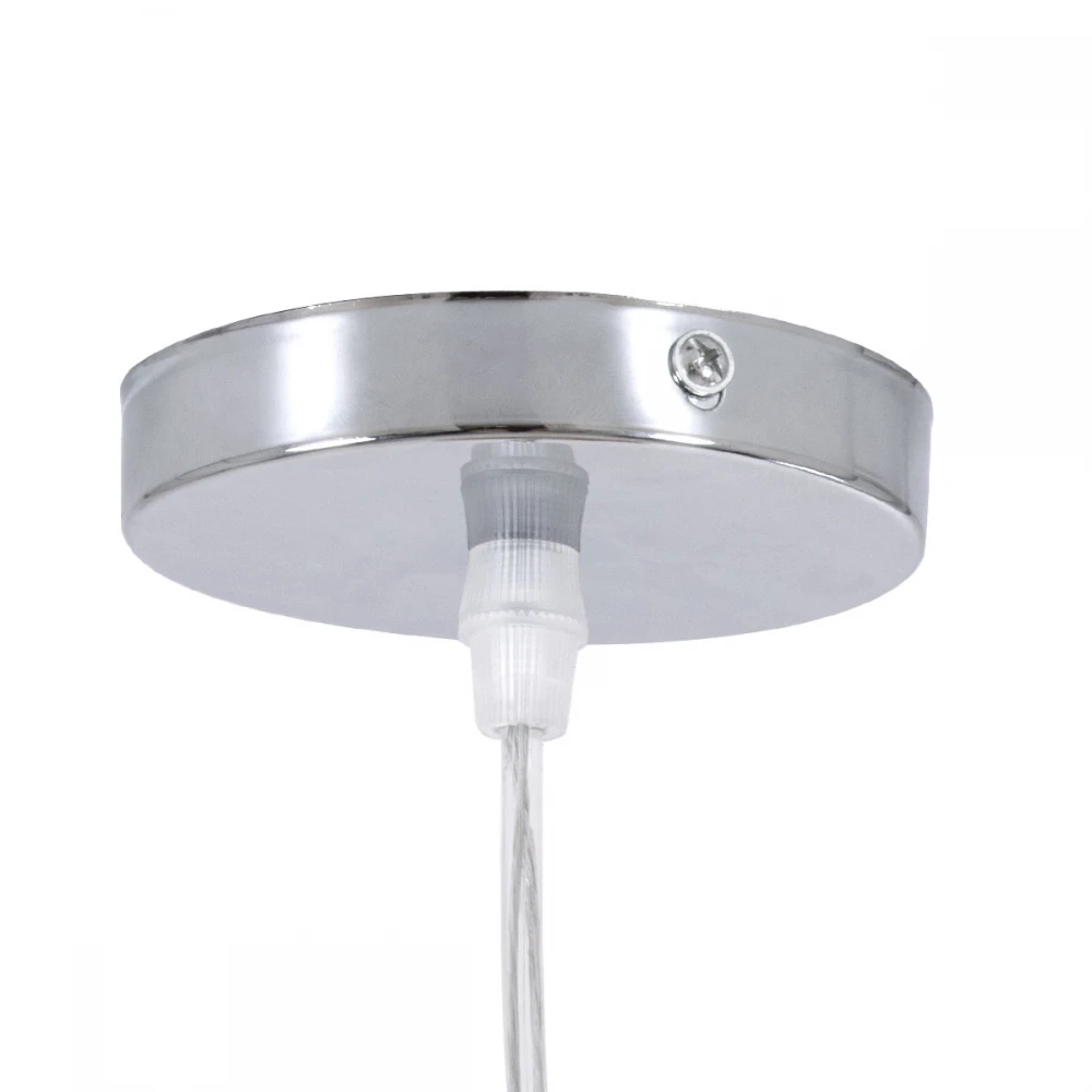 Μοντέρνο Κρεμαστό Φωτιστικό Οροφής Μονόφωτο 1 x E27 Μπεζ Μπαμπού Καμπάνα D40 x H20cm