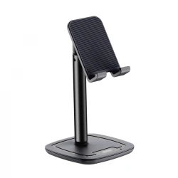 JOYROOM Originals JR-ZS203 Επιτραπέζια Σταθερή Ρυθμιζόμενη Μεταλλική Βάση Κινητού Μαύρη